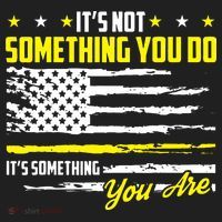 911 American Flag Dispatcher USA Thin Gold Line Operator Tumbler thumb 3