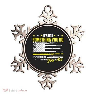 911 American Flag Dispatcher USA Thin Gold Line Operator Ornament