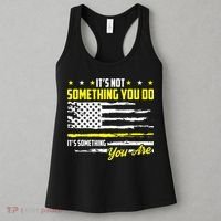 911 American Flag Dispatcher USA Thin Gold Line Operator Women's Tank Top thumb 3