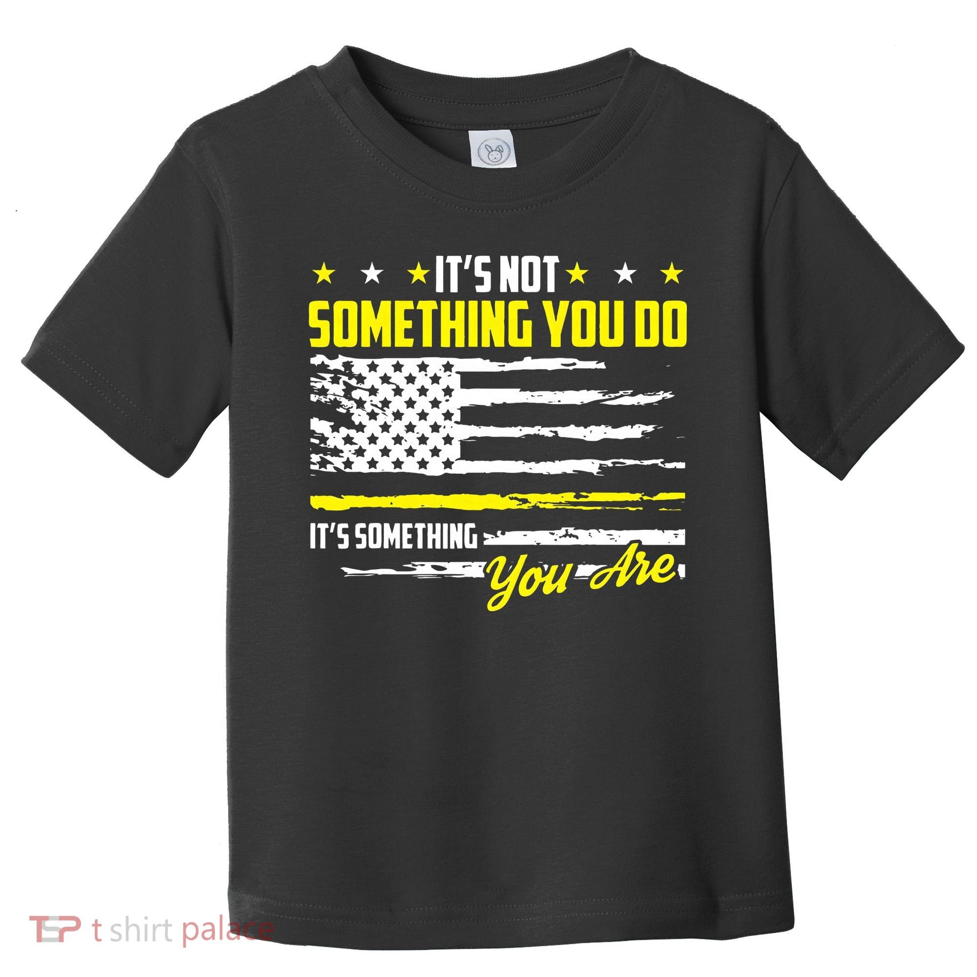 911 American Flag Dispatcher USA Thin Gold Line Operator Toddler T-Shirt