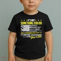 911 American Flag Dispatcher USA Thin Gold Line Operator Toddler T-Shirt thumb 2