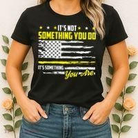 911 American Flag Dispatcher USA Thin Gold Line Operator Women's T-Shirt thumb 2