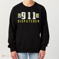 911 American Flag Dispatcher Thin Gold Line Operator Women's Sweatshirt thumb 0