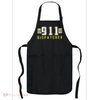 911 American Flag Dispatcher Thin Gold Line Operator Apron thumb 0