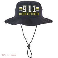 911 American Flag Dispatcher Thin Gold Line Operator Bucket Hat thumb 0