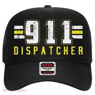 911 American Flag Dispatcher Thin Gold Line Operator Hat