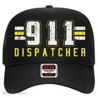 911 American Flag Dispatcher Thin Gold Line Operator Hat thumb 0