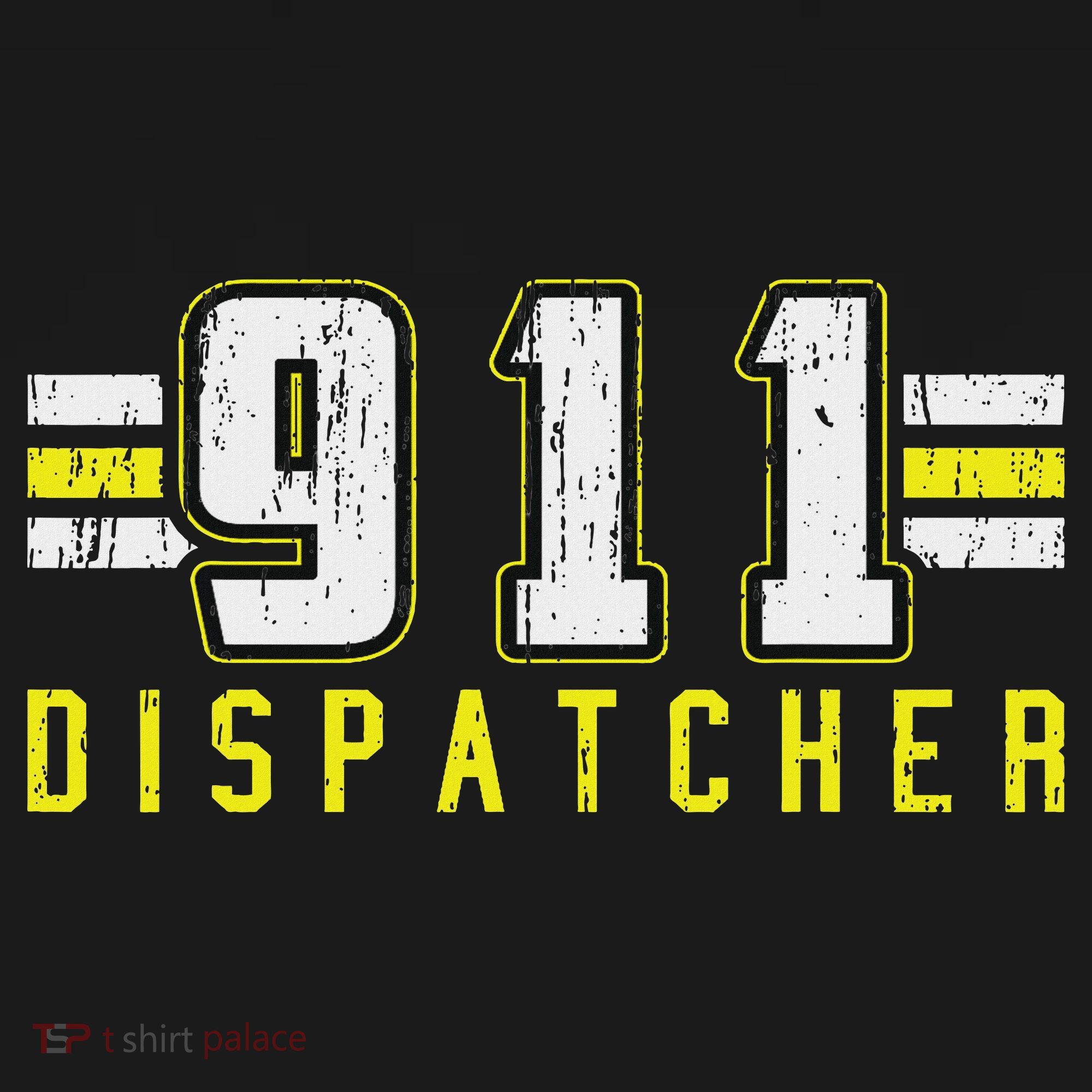 911 American Flag Dispatcher Thin Gold Line Operator Toddler T-Shirt