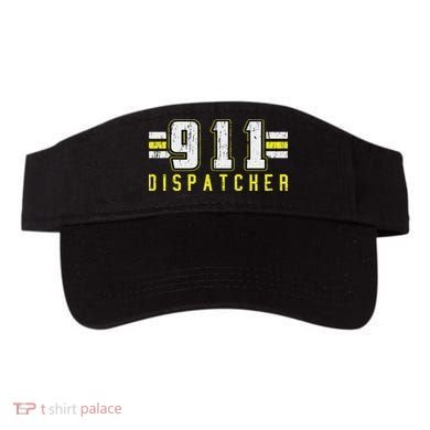 911 American Flag Dispatcher Thin Gold Line Operator Visor