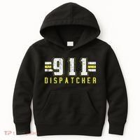911 American Flag Dispatcher Thin Gold Line Operator Kids Hoodie thumb 0