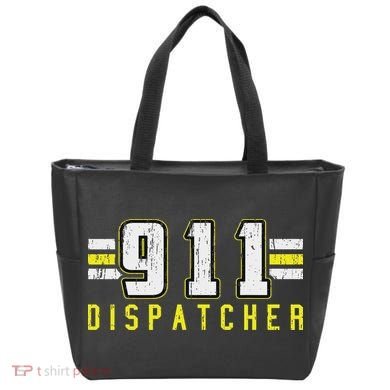 911 American Flag Dispatcher Thin Gold Line Operator Tote Bag