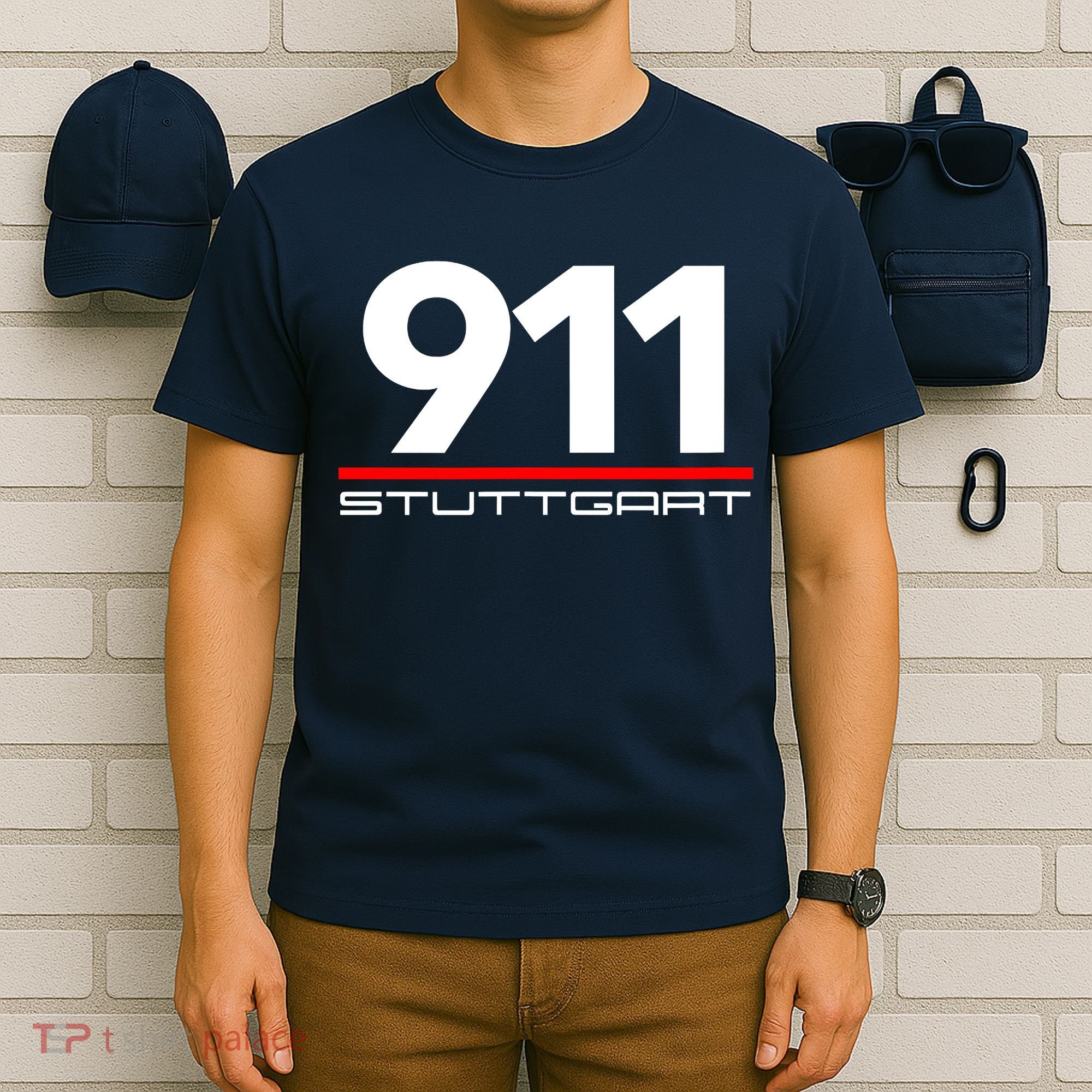 911 Aircooled Flatsix Mezger Engine Car Guy T-Shirt