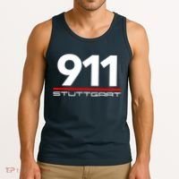 911 Aircooled Flatsix Mezger Engine Car Guy Tank Top thumb 3