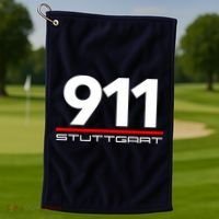 911 Aircooled Flatsix Mezger Engine Car Guy Golf Towel thumb 1