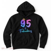 95 And Fabulous 95th Birthday 95 Years Old Bday Gift Hoodie thumb 0