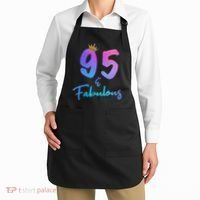 95 And Fabulous 95th Birthday 95 Years Old Bday Gift Apron thumb 2