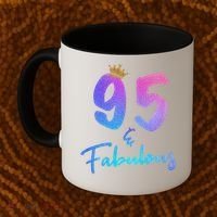95 And Fabulous 95th Birthday 95 Years Old Bday Gift Coffee Mug thumb 2