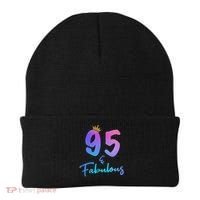 95 And Fabulous 95th Birthday 95 Years Old Bday Gift Beanie thumb 0