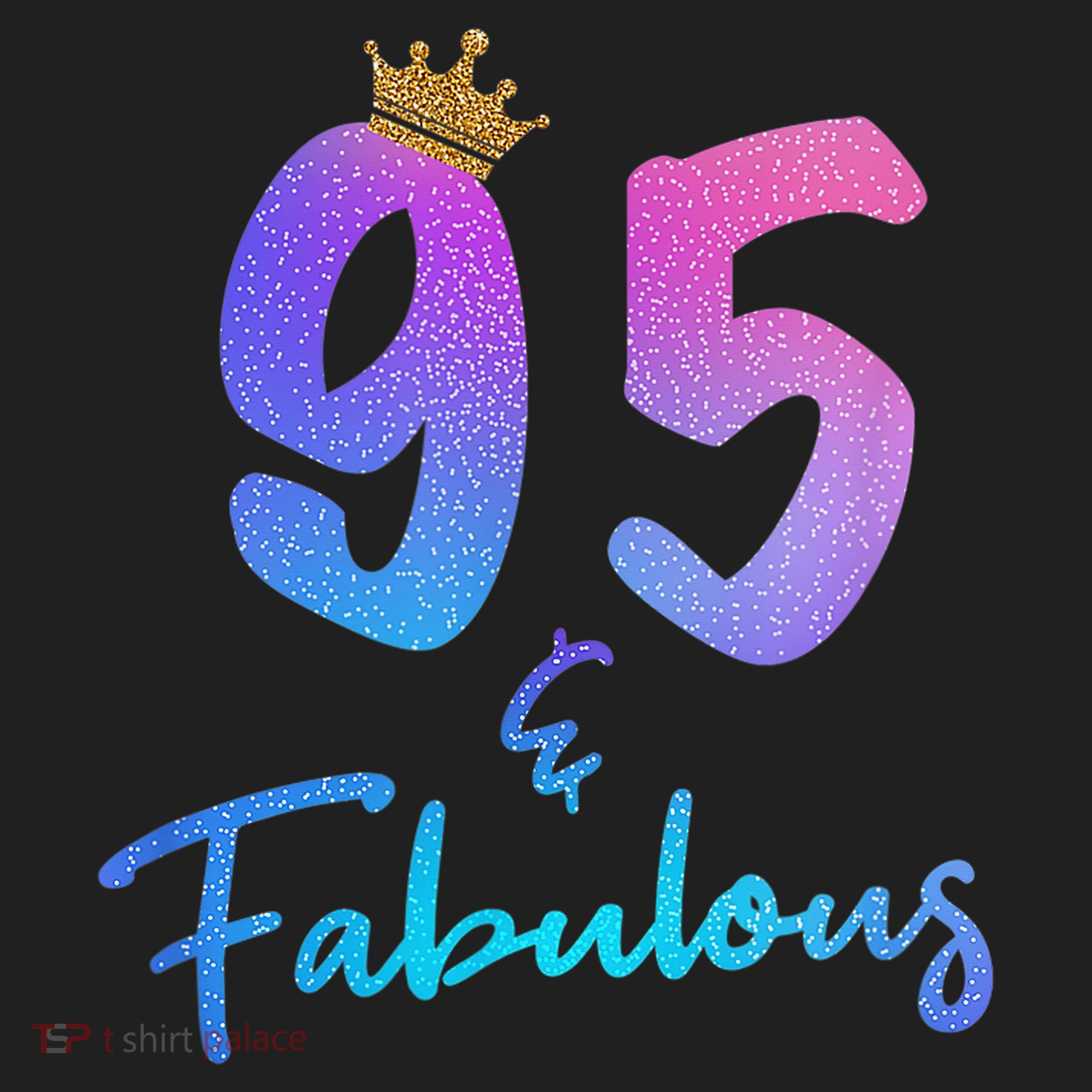 95 And Fabulous 95th Birthday 95 Years Old Bday Gift Beanie