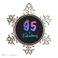 95 And Fabulous 95th Birthday 95 Years Old Bday Gift Ornament thumb 0