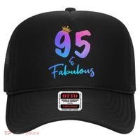 95 And Fabulous 95th Birthday 95 Years Old Bday Gift Hat thumb 0