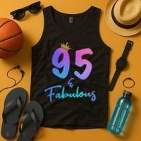 95 And Fabulous 95th Birthday 95 Years Old Bday Gift Tank Top thumb 4