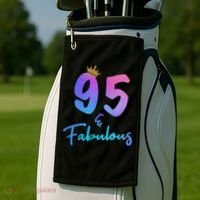 95 And Fabulous 95th Birthday 95 Years Old Bday Gift Golf Towel thumb 2
