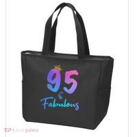 95 And Fabulous 95th Birthday 95 Years Old Bday Gift Tote Bag thumb 3