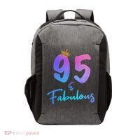 95 And Fabulous 95th Birthday 95 Years Old Bday Gift Vector Backpack thumb 0