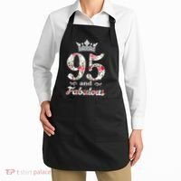 95 And Fabulous Queen 95th Birthday Present Apron thumb 2