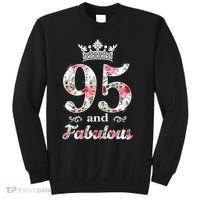 95 And Fabulous Queen 95th Birthday Present Sweatshirt thumb 0