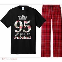 95 And Fabulous Queen 95th Birthday Present Pajama Set thumb 0