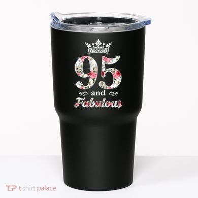95 And Fabulous Queen 95th Birthday Present Tumbler