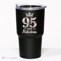95 And Fabulous Queen 95th Birthday Present Tumbler thumb 0