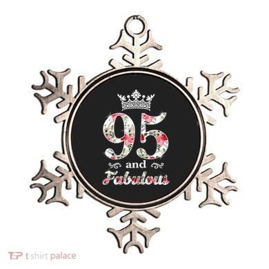 95 And Fabulous Queen 95th Birthday Present Ornament