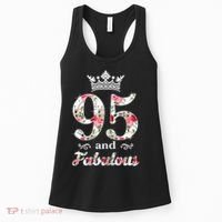 95 And Fabulous Queen 95th Birthday Present Women's Tank Top thumb 0