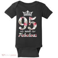 95 And Fabulous Queen 95th Birthday Present Baby Bodysuit thumb 0