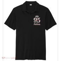 95 And Fabulous Queen 95th Birthday Present Sport-Tek Posi-UV Pro Polo thumb 0