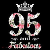 95 And Fabulous Queen 95th Birthday Present Toddler Hoodie thumb 2
