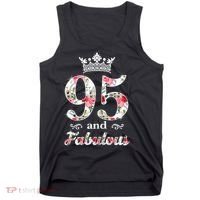 95 And Fabulous Queen 95th Birthday Present Tank Top thumb 0