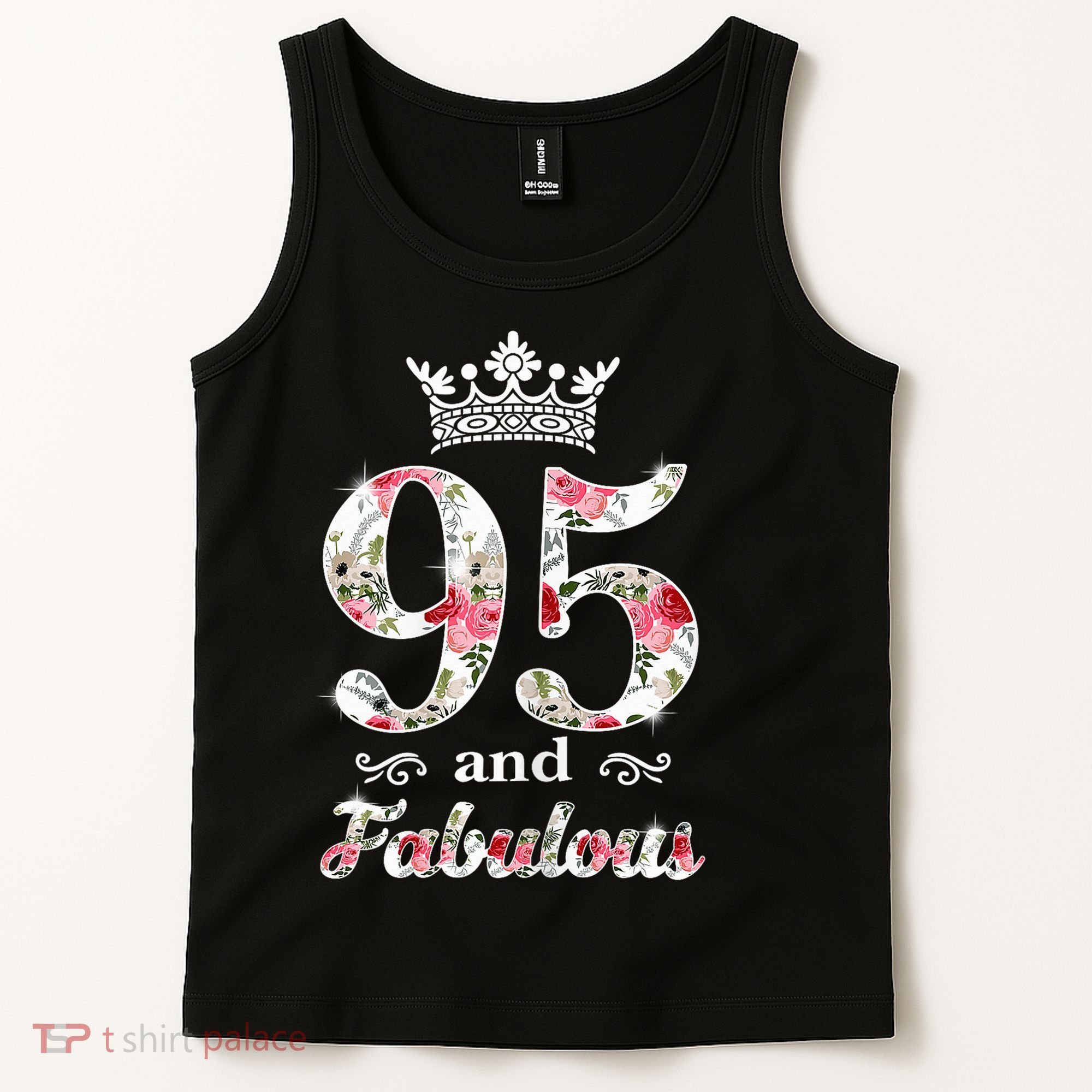 95 And Fabulous Queen 95th Birthday Present Tank Top
