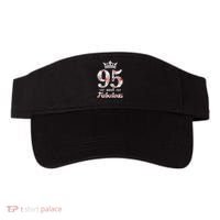 95 And Fabulous Queen 95th Birthday Present Visor thumb 0