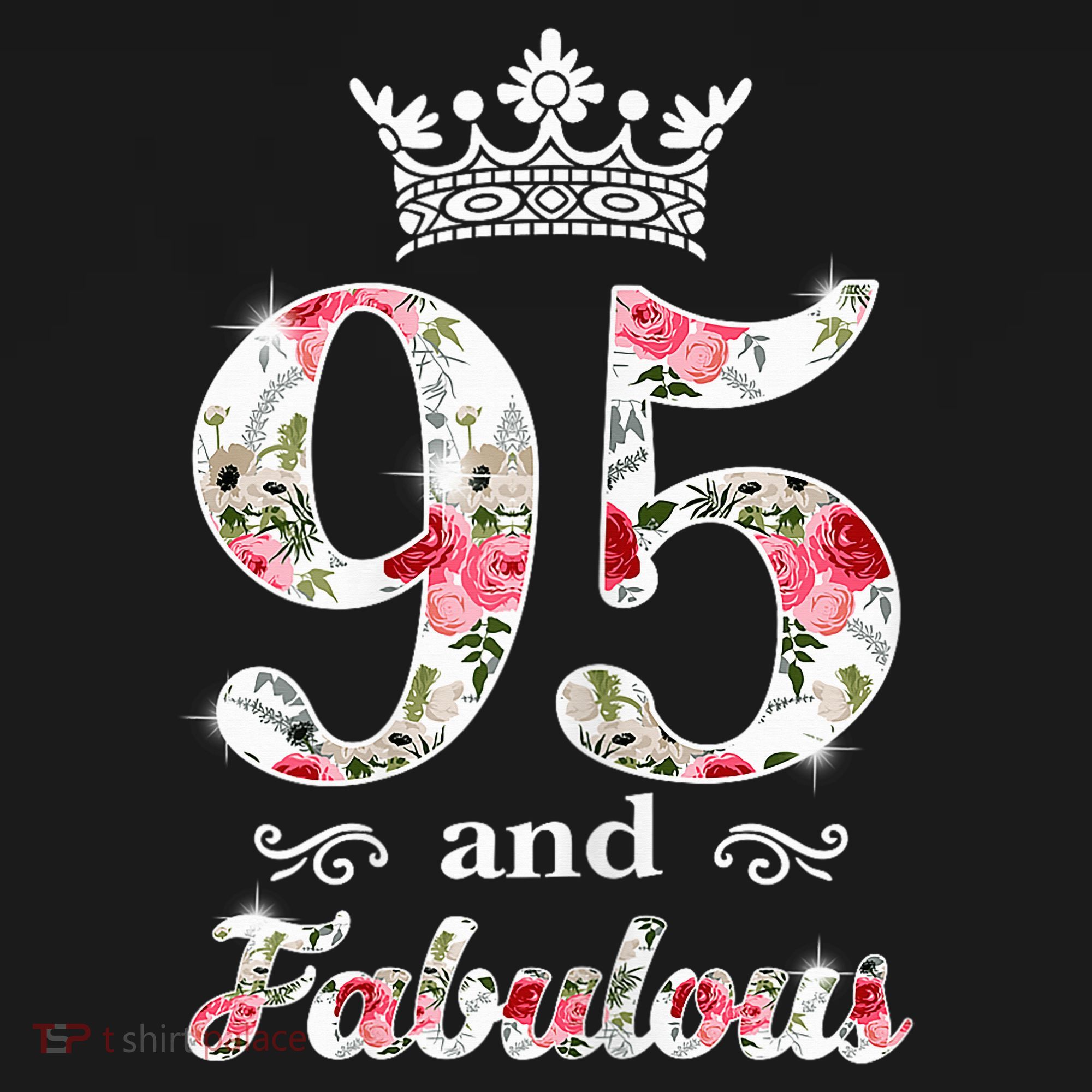 95 And Fabulous Queen 95th Birthday Present Women's Long Sleeve Shirt