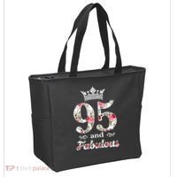 95 And Fabulous Queen 95th Birthday Present Tote Bag thumb 2