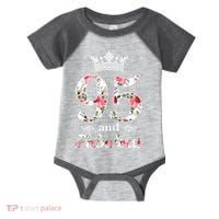 95 And Fabulous Queen 95th Birthday Present Infant Baby Jersey Bodysuit thumb 0