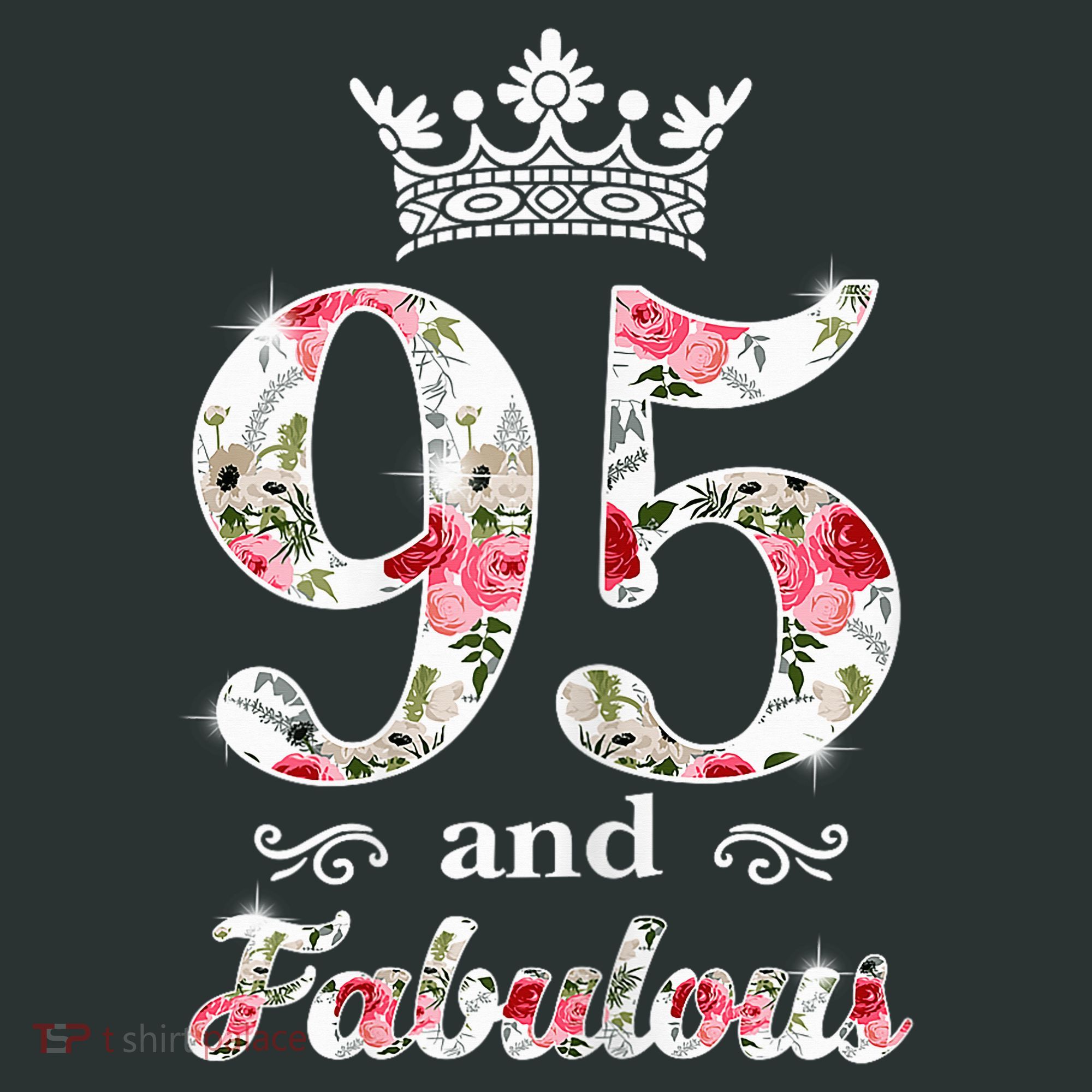 95 And Fabulous Queen 95th Birthday Present Infant Baby Jersey Bodysuit