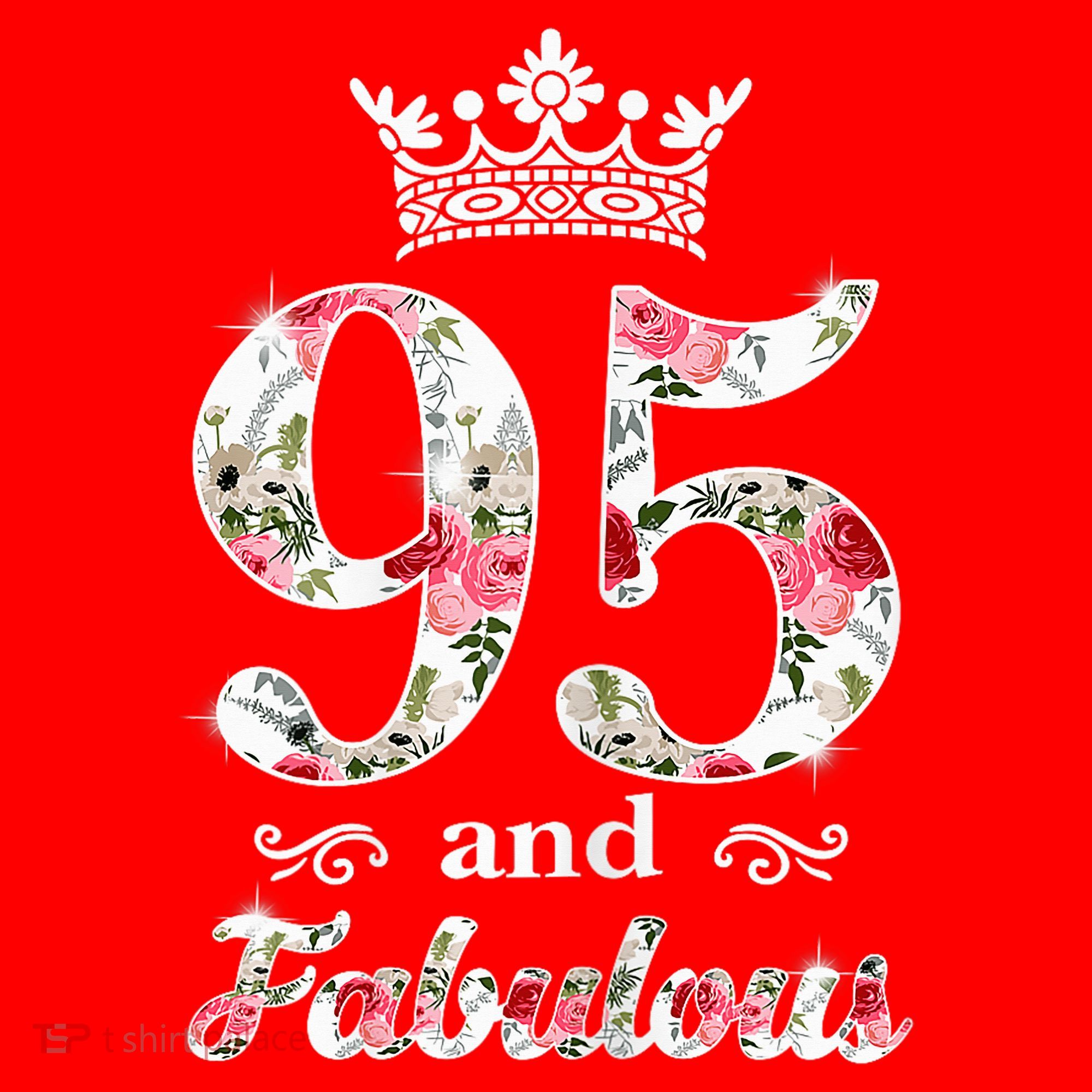 95 And Fabulous Queen 95th Birthday Present Santa Hat