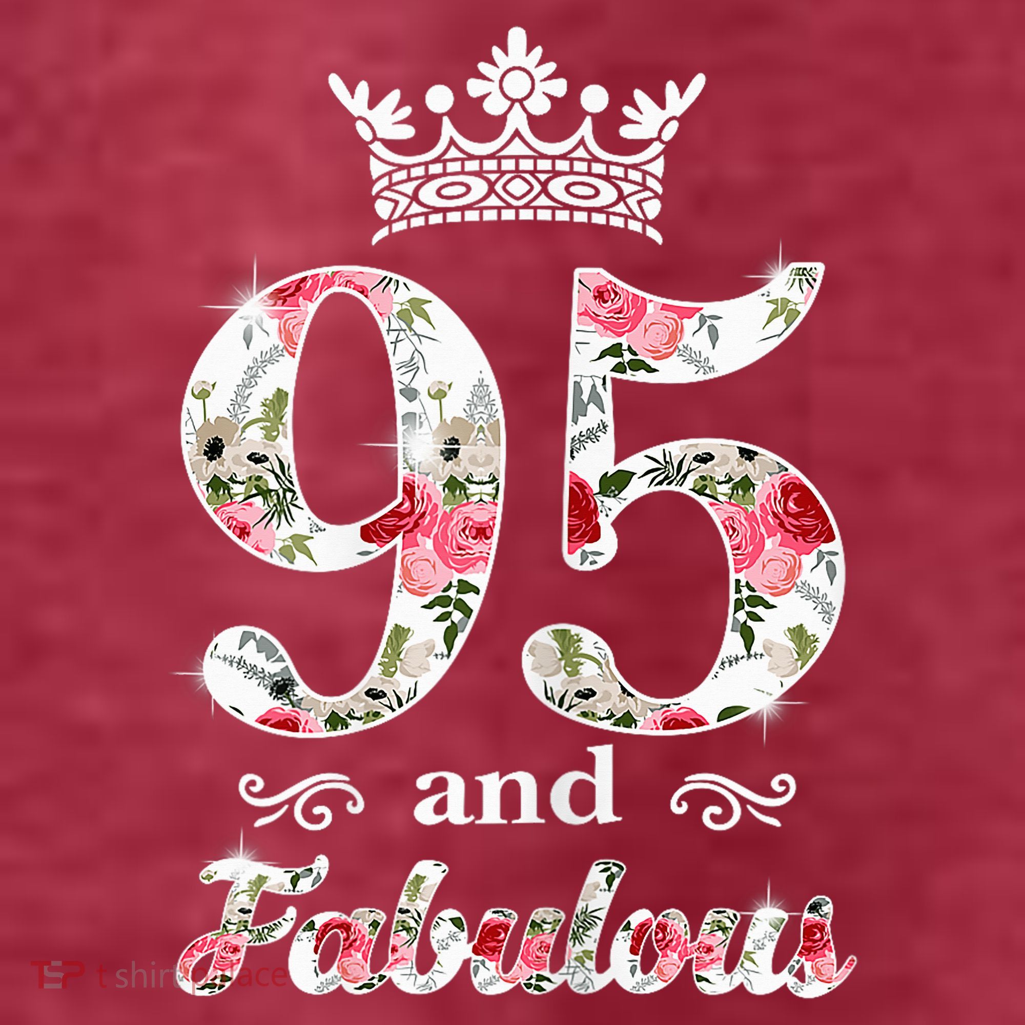 95 And Fabulous Queen 95th Birthday Present Pom Pom 12in Knit Beanie