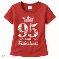 95 And Fabulous Queen 95th Birthday Present Women's T-Shirt thumb 0