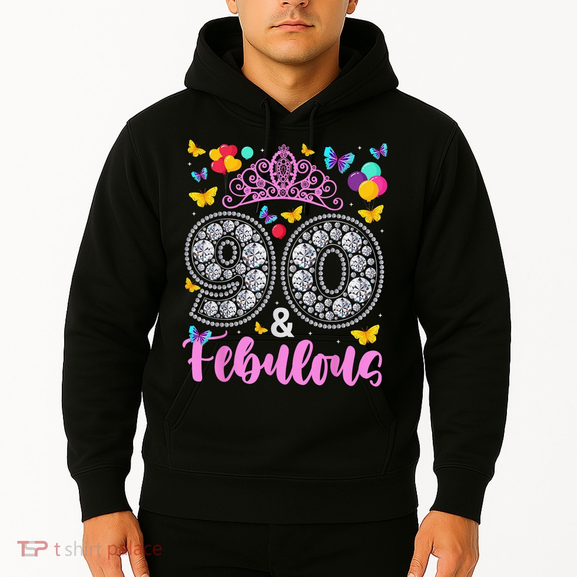 90 And Fabulous 90 Years Old 90th Birthday Hoodie